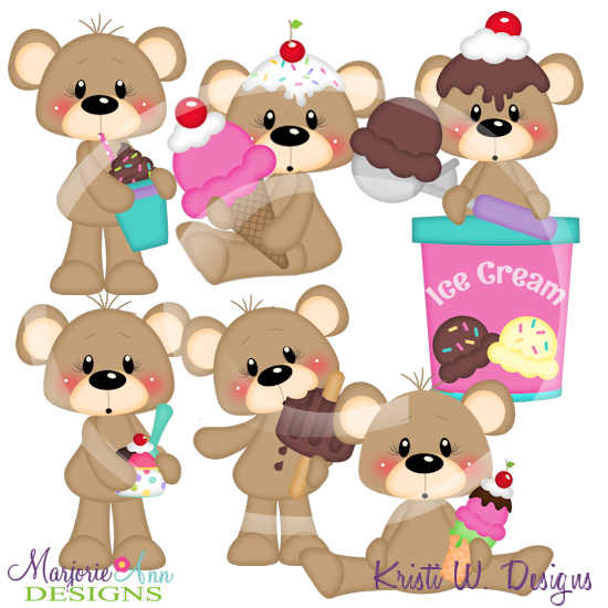 Franklin Loves Ice Cream SVG Cutting Files Includes Clipart - Click Image to Close